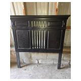 Black Wooden Headboard with Frame