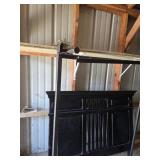 Black Wooden Headboard with Frame