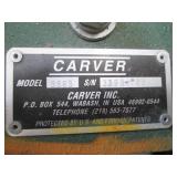 Carver model 3393 heated hydraulic ...