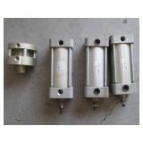 (4) SMC pneumatic air cylinders...