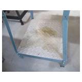 Metal framed portable workbench wit...