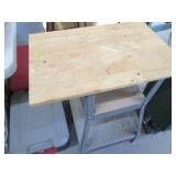 Metal framed portable workbench wit...