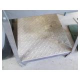 Metal framed portable workbench wit...