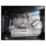 Covered tote of Misc drawer slides,...