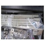 Covered tote of Misc drawer slides,...
