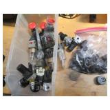 Lot of assorted valves, gauges and ...