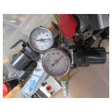 Lot of assorted valves, gauges and ...