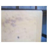 Wood top table with metal tubular l...