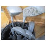 Golf bag containing misc golf clubs...