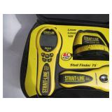 Strait-Line stud finder, laser leve...