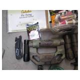 Fly-fish trying kit, binoculars, po...