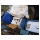 Lot of clear poly-propylene, black ...