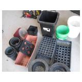 Lot of planting/growing containers ...