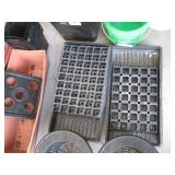 Lot of planting/growing containers ...