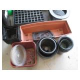 Lot of planting/growing containers ...