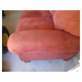Rust color microfiber 3-cushion cou...