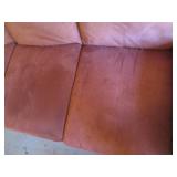 Rust color microfiber 3-cushion cou...