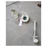 Pair of desk mounted ring lamps