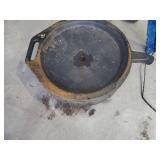 Queen bed headboard, ice scraper, heater, oil catch pan