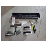 Assorted painting supplies