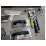 Assorted painting supplies