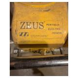 Used Zeus Portable Electric Power Generator with Tecumseh Engine