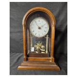 Commodore Quartz Anniversary Mantel Clock in Wooden Case