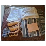 Collection of Linens: Blankets, Towels, and Quilts