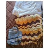 Collection of Linens: Blankets, Towels, and Quilts