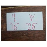 Framed Print of The Last Supper, 28" W x 16" H