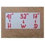 4-Drawer Wooden Chest of Drawers with Brass Pulls