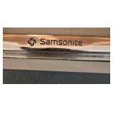 Vintage Samsonite Blue Hard Shell Suitcase with Key