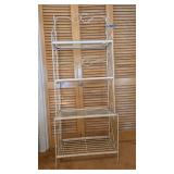 Vintage White Metal Baker