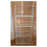 Vintage White Metal Baker