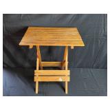 Folding Wooden Table with Stool Set
