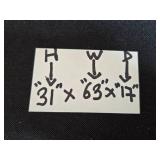 Wooden Dresser with Mirror and Nine Drawers