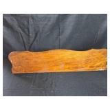 Collection of Vintage Wooden Shelves and Miniature Bench