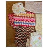 Collection of Handcrafted and Floral Pattern Blankets