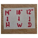 Vintage Upholstered Storage Footstool with Tapestry Design