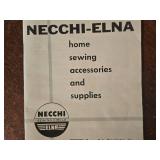 Vintage Necchi-Elna Sewing Machine with Built-in Cabinet