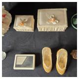 Mixed Collection: Ceramic Vases, Wood Carvings, and Home Decor Items