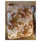 Vintage Floral Armchair with Matching Ottoman