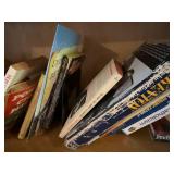 Collection of Encyclopedias and Books Including Britannica and Yearbooks