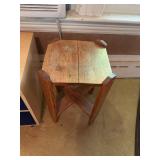 Pair of Side Tables with Storage and Wood Construction