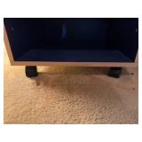 Pair of Side Tables with Storage and Wood Construction