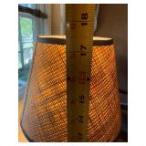 Vintage Table Lamp with Fabric Shade and Fruit Motif