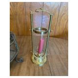 Set of Decorative Candle Holder, Metal Stand, and Wooden Souvenirs