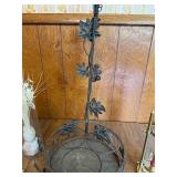 Set of Decorative Candle Holder, Metal Stand, and Wooden Souvenirs