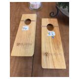 Set of Decorative Candle Holder, Metal Stand, and Wooden Souvenirs