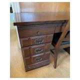 Classic Wooden Desk with Matching Chair and Drawers
